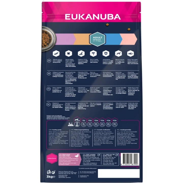 Eukanuba Dog Grain Free Adult Duck 3 kg eukanuba