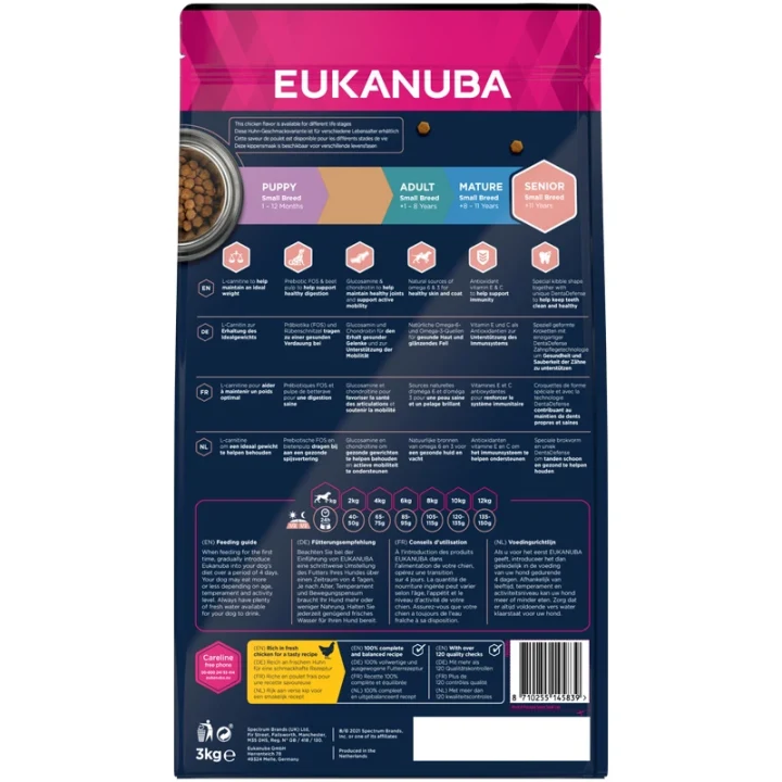 Eukanuba Dog Senior Small Fresh Chicken 3 kg eukanuba