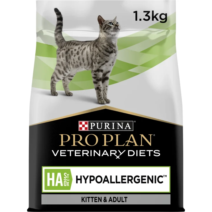 PURINA PRO PLAN Veterinary Diets HA Hypoallergenic Torrfoder Katt  1,3kg Purina Pro Plan