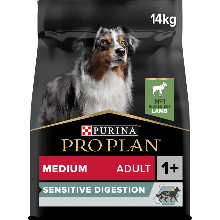 PURINA PRO PLAN Medium Adult Sensitive Digestion Lamm Torrfoder Hund 14kg Purina Pro Plan