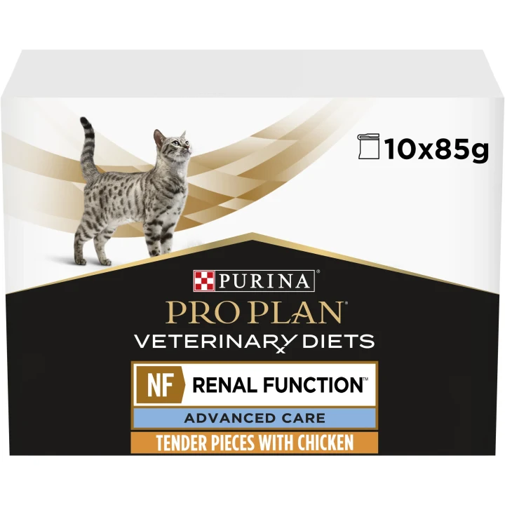 PURINA PRO PLAN Veterinary Diets NF Renal Function Advanced Care Chicken Våtfoder Katt 10x85g Purina Pro Plan