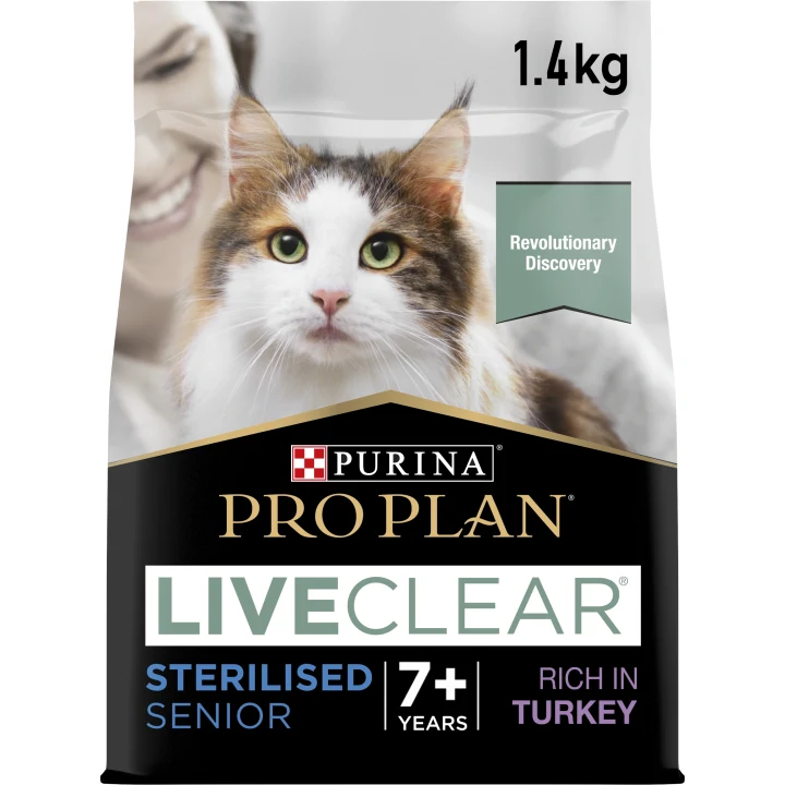 PURINA PRO PLAN LiveClear Sterilised Turkey Torrfoder Katt 1,4kg Purina Pro Plan