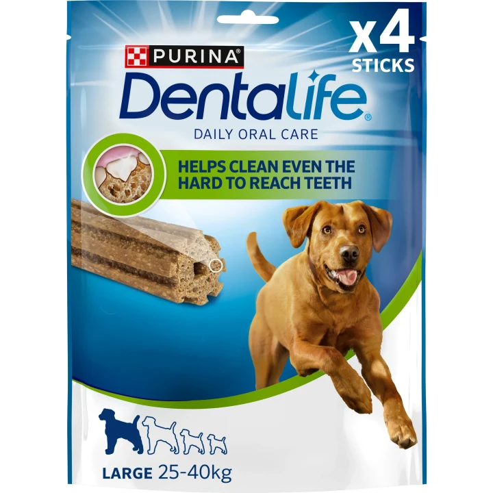 PURINA Dentalife Large Hundtugg 4-pack Purina