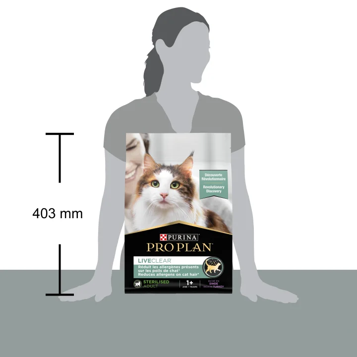 PURINA PRO PLAN Liveclear Sterilised Turkey Torrfoder Katt 2,8kg Purina Pro Plan