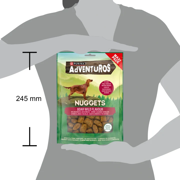 PURINA Adventuros Nuggets Hundgodis Boar 300g Purina