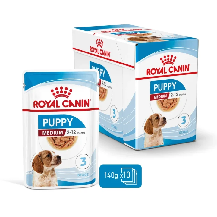 Royal Canin Medium Puppy Gravy 10x140 g Royal Canin