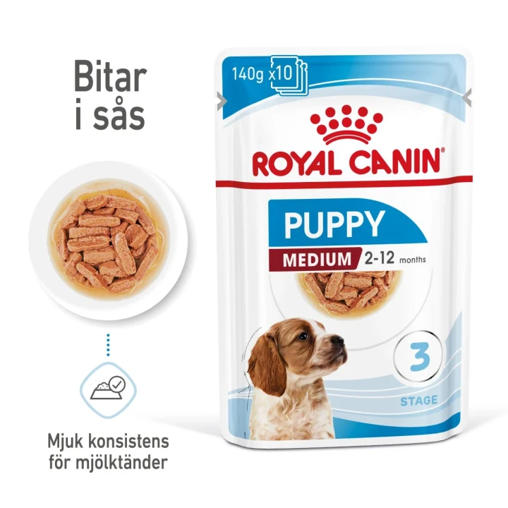 Royal Canin Medium Puppy Gravy 10x140 g Royal Canin