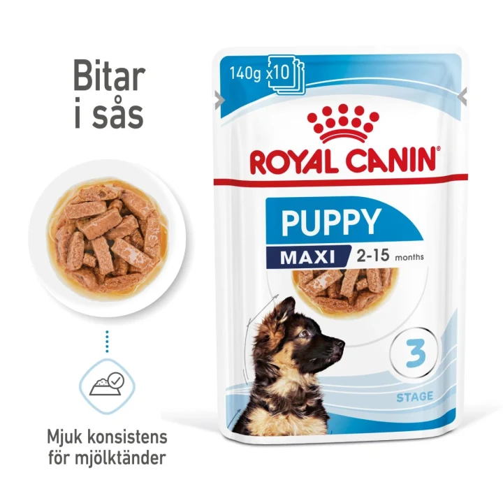 Royal Canin Maxi Puppy Gravy 10x140 g Royal Canin