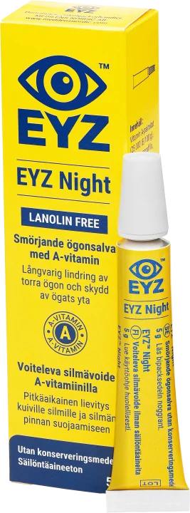 EYZ Night Smörjande ögonsalva A-vitamin 5g EYZ