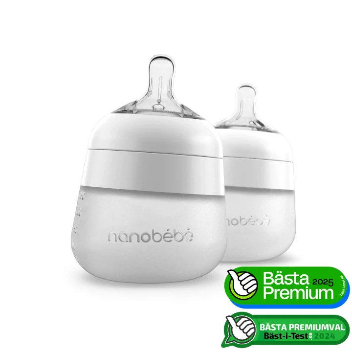 Nanobébé Flexy Silikonflaska Anti-Kolik 150 ml 2-pack Nanobébé