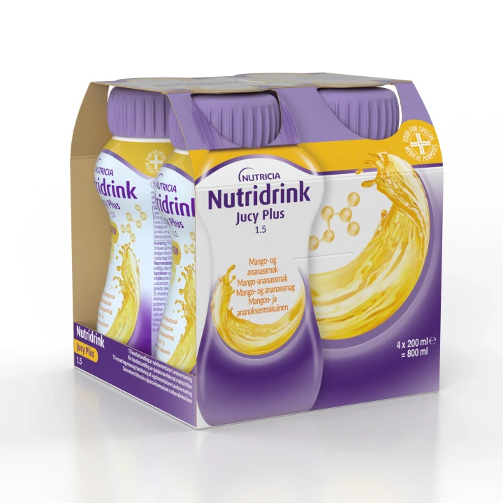 Nutridrink Jucy Plus Mango/Ananas 4x200 ml Nutridrink