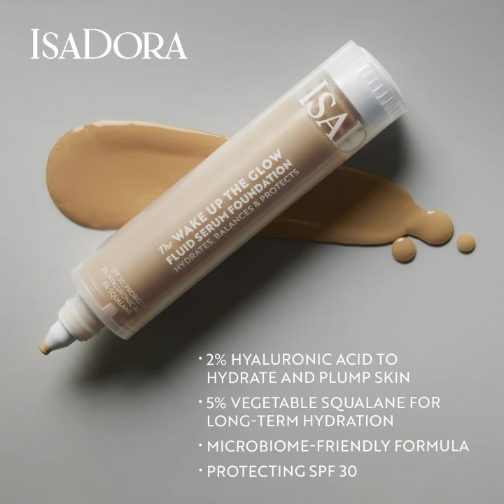 IsaDora Wake Up the Glow Fluid Serum Foundation SPF 30, 30 ml 3N IsaDora