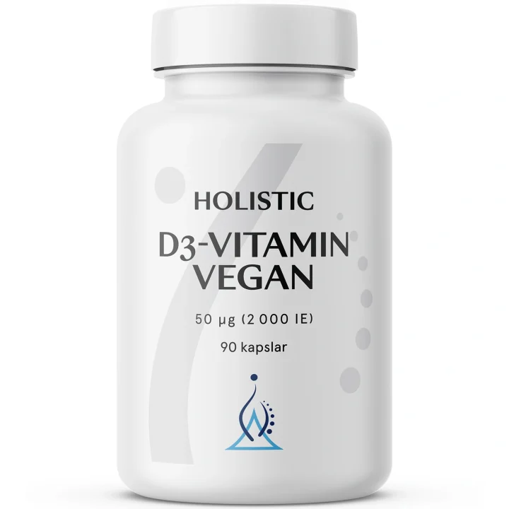 Holistic D3-vitamin Vegan 2000 90 kapslar Holistic