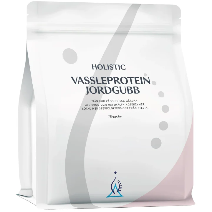 Holistic Vassleprotein Jordgubb 750 g Holistic