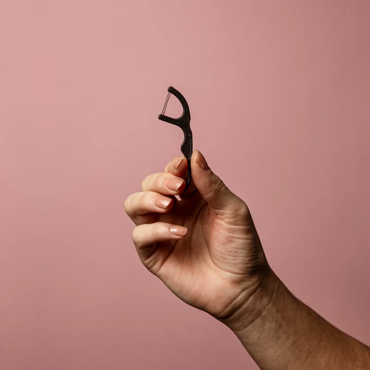 Humble Dental Floss Picks Charcoal 50-pack Humble