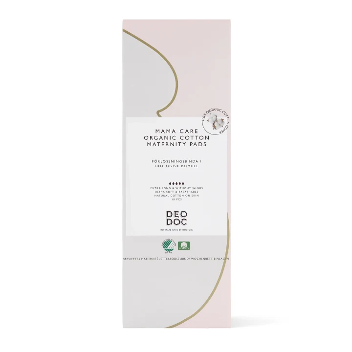 DeoDoc Mama Care Organic Cotton Maternity Pads 10 st DeoDoc