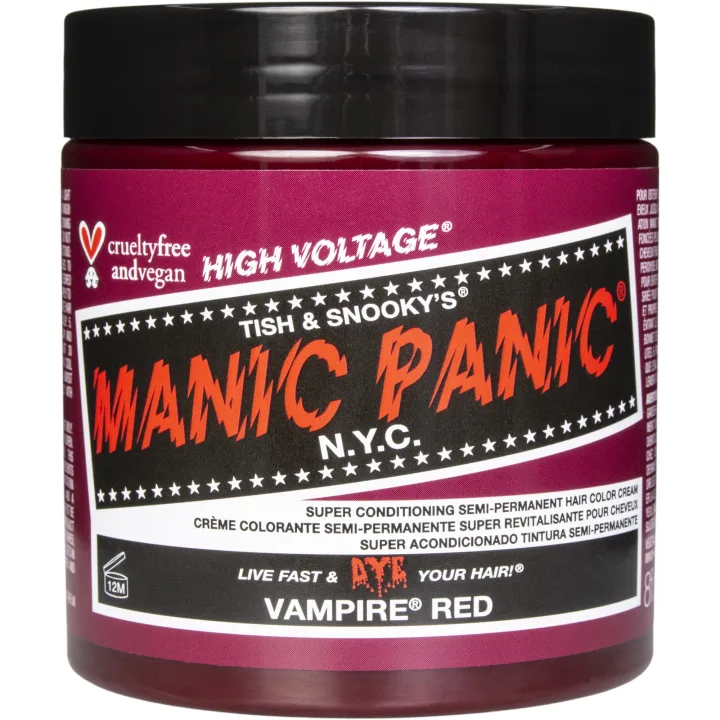 Manic Panic Classic High Voltage Semi-Permanent Hair Color Cream 237 ml Vampire Red Manic Panic