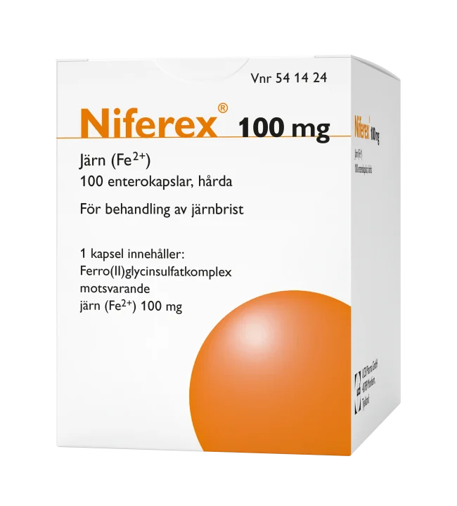 Niferex Enterokapsel 100 mg 100 st Niferex