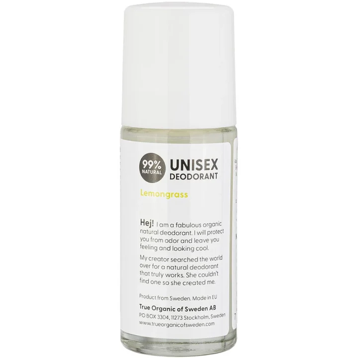 True Organic of Sweden Undercover Agent Deodorant Lemongrass 50 ml True organic of sweden