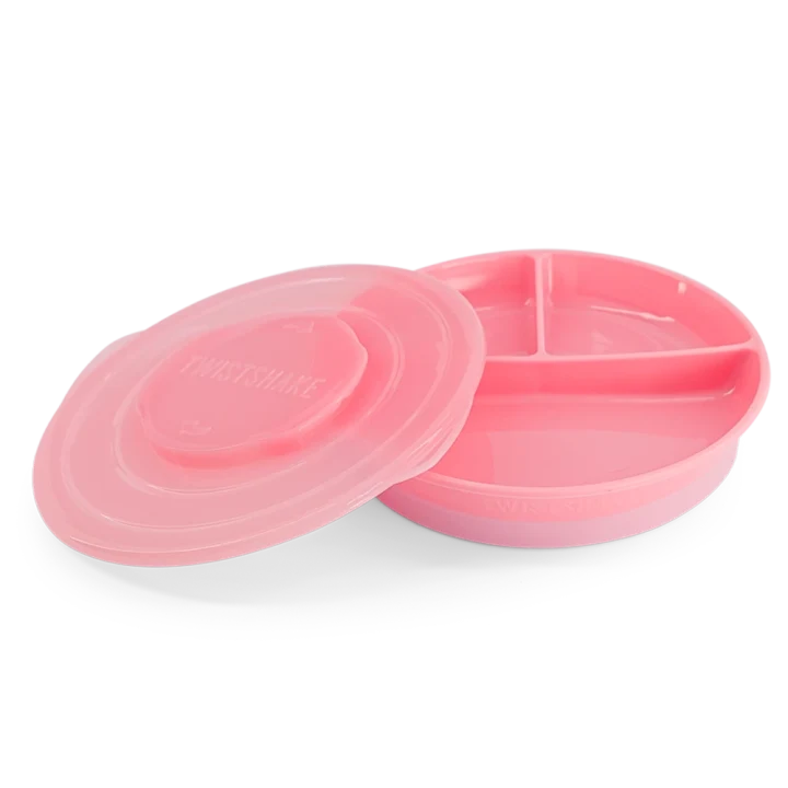 Twistshake Indelad Tallrik 6+m Pastellrosa Twistshake