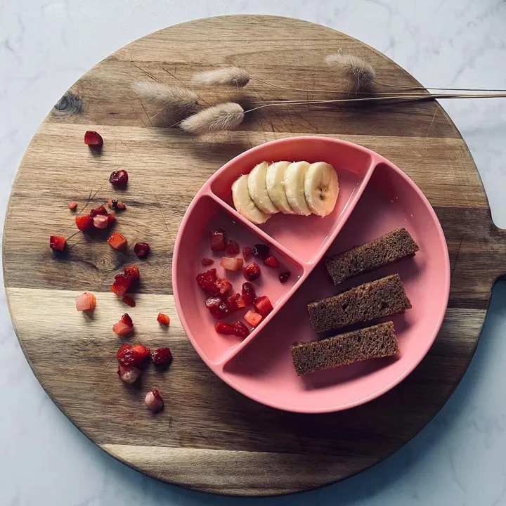 Twistshake Indelad Tallrik 6+m Pastellrosa Twistshake