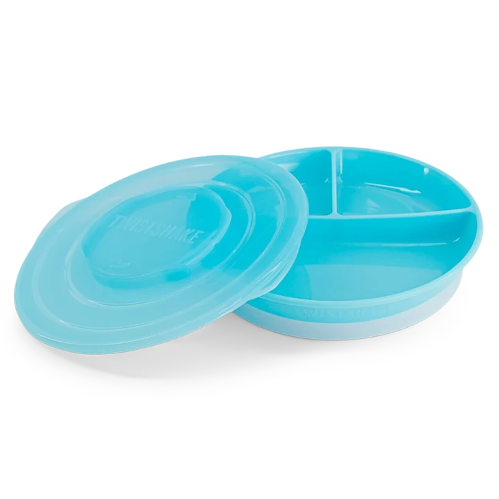 Twistshake Indelad Tallrik 6+m Pastellblå Twistshake
