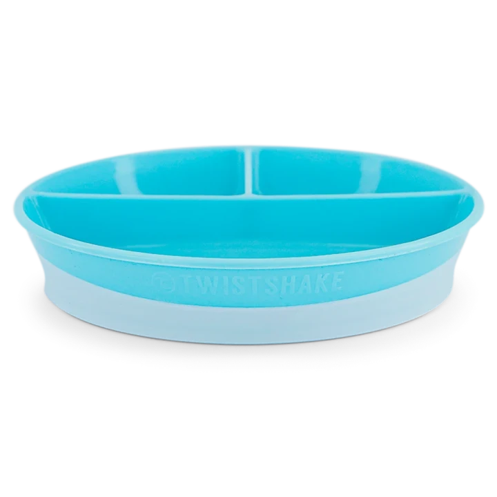 Twistshake Indelad Tallrik 6+m Pastellblå Twistshake