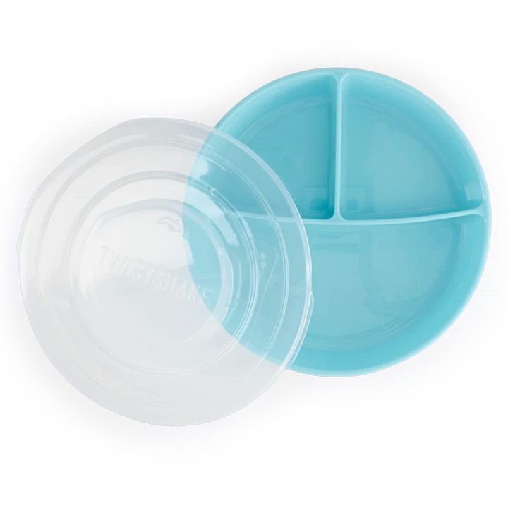 Twistshake Indelad Tallrik 6+m Pastellblå Twistshake