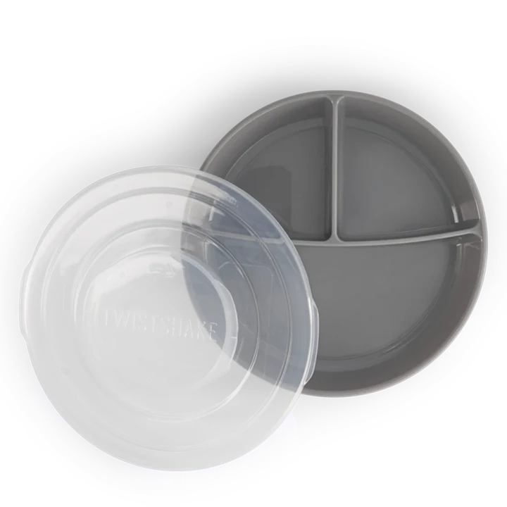 Twistshake Indelad Tallrik 6+m Pastell Grå Twistshake