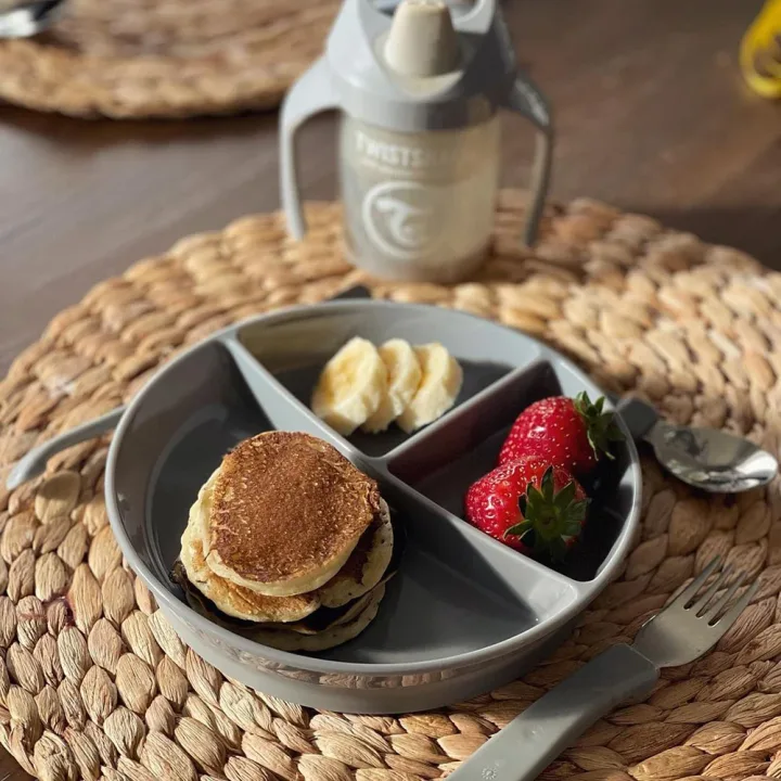 Twistshake Indelad Tallrik 6+m Pastell Grå Twistshake