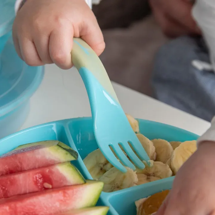 Twistshake Äta-Själv Set Plast 6 mån+ Pastellblå Twistshake