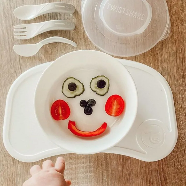 Twistshake Äta-Själv Set Plast 6 mån+ Vit Twistshake