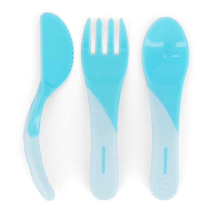 Twistshake Äta-Själv Set Plast 6 mån+ Pastellblå Twistshake