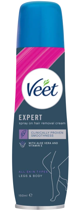 Veet Spray On Hårborttagningskräm Känslig Hud 150 ml Veet