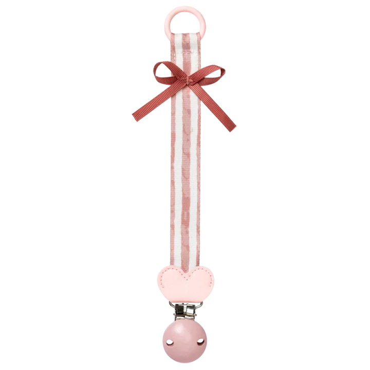 Elodie Pacifier Clip Wood Candy Stripes Elodie Details