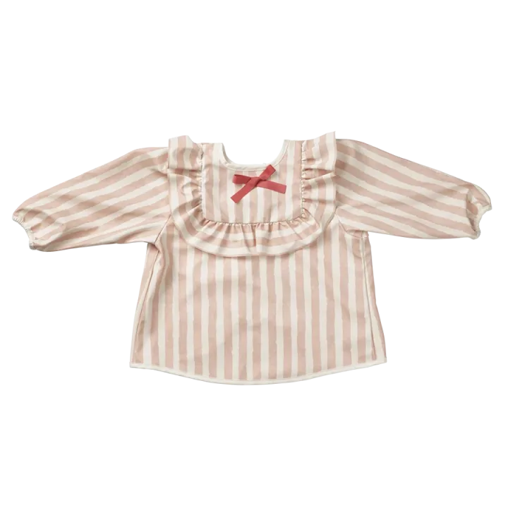 Elodie Longsleeved Baby Bib Candy Stripes Elodie Details