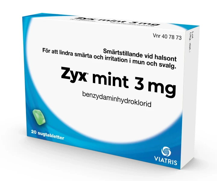 Zyx Mint Sugtablett 3 mg  20 sugtabletter Zyx