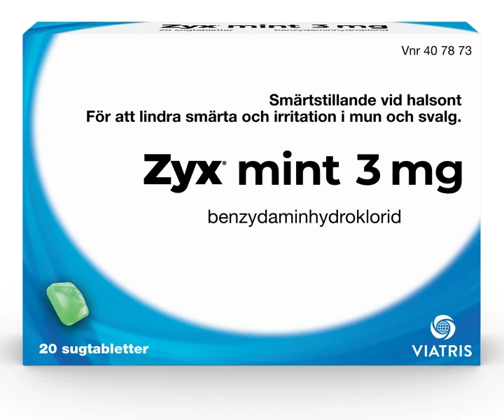 Zyx Mint Sugtablett 3 mg  20 sugtabletter Zyx