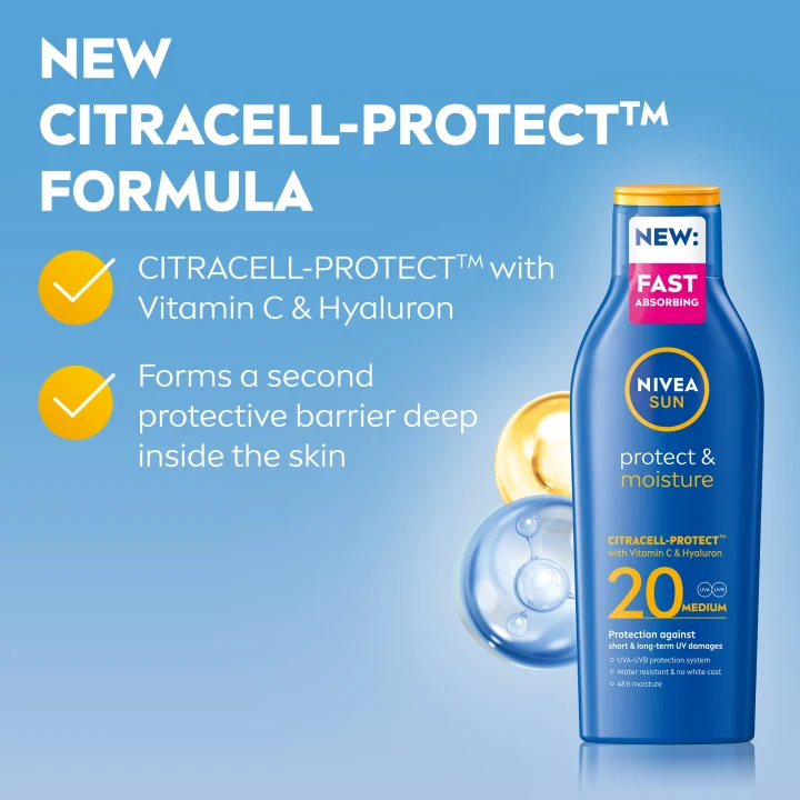 Nivea Sun Protect & Moisture Lotion SPF 20 200 ml Nivea