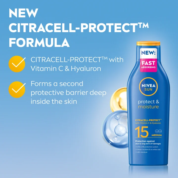 Nivea Sun Protect & Moisture Lotion SPF 15 200 ml Nivea