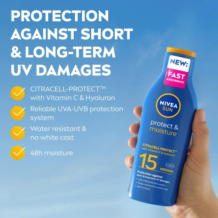 Nivea Sun Protect & Moisture Lotion SPF 15 200 ml Nivea