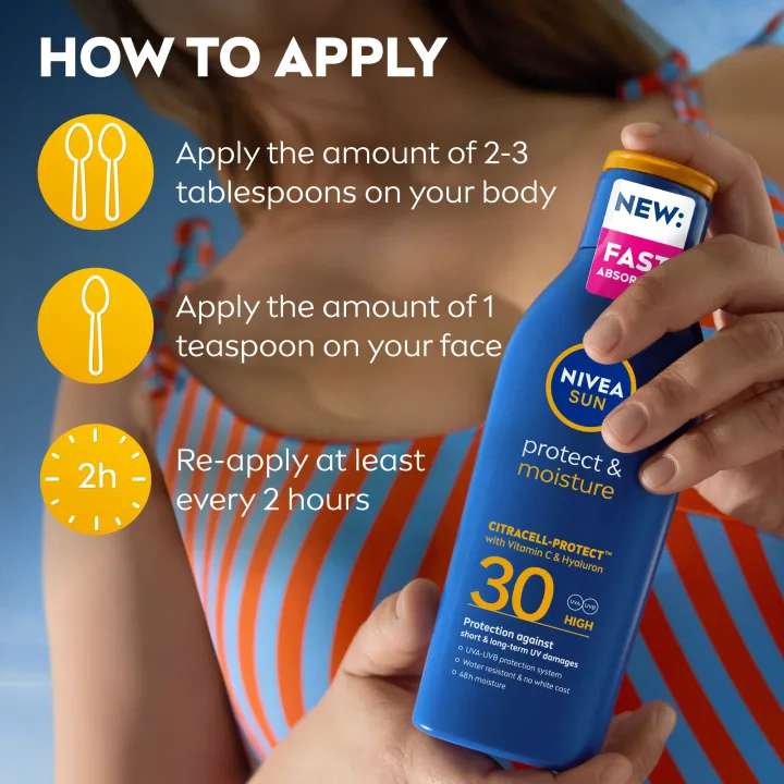 Nivea Sun Protect & Moisture Lotion SPF 30 200 ml Nivea
