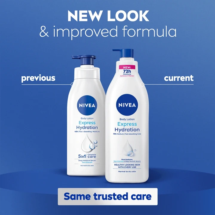 Nivea Body Essentials Express Hydration Lotion Pump 400 ml Nivea