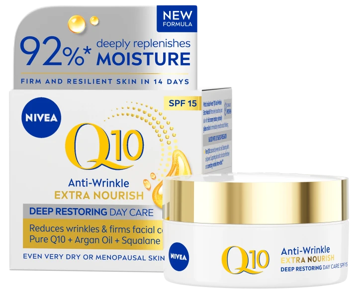 Nivea Q10 Extra Nourish Day Cream SPF 15, 50 ml Nivea