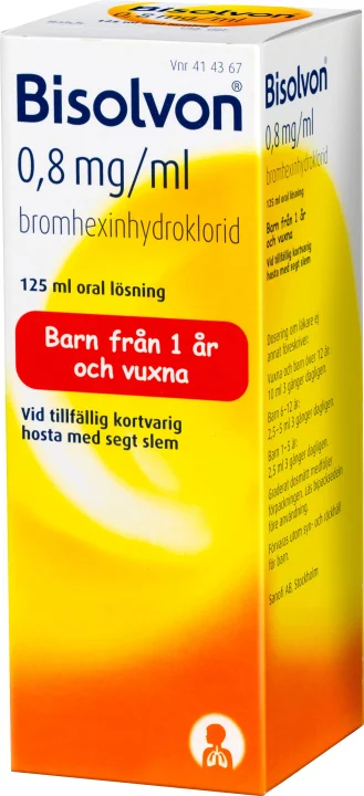 Bisolvon oral lösning 0,8 mg/ml 125 ml Bisolvon