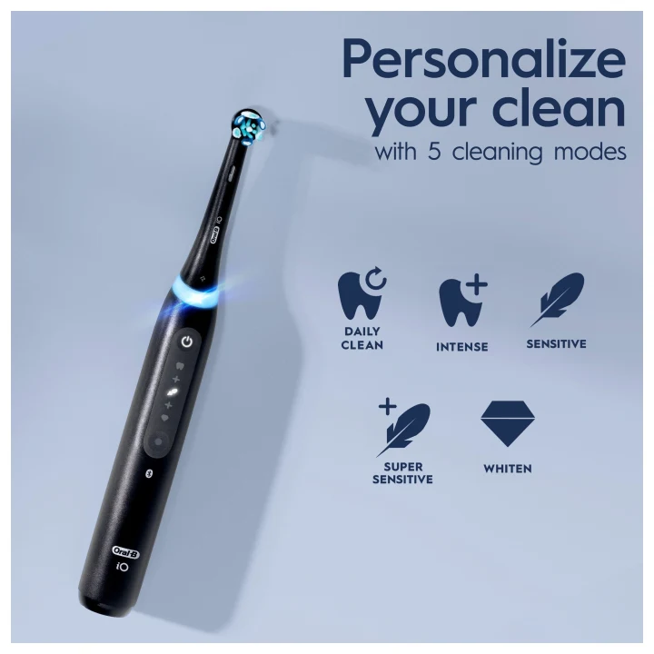 Oral-B Eltandborste iO5 Duo Matt Black/Quite White Travel Case Oral-B