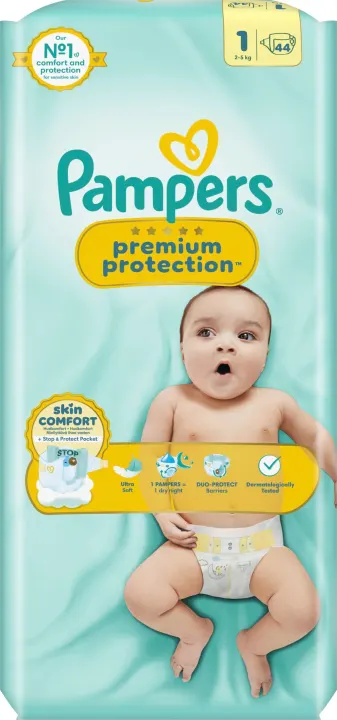 Pampers Premium Protection Storlek 1 2-5 kg 44 st Pampers