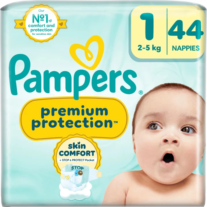 Pampers Premium Protection Storlek 1 2-5 kg 44 st Pampers