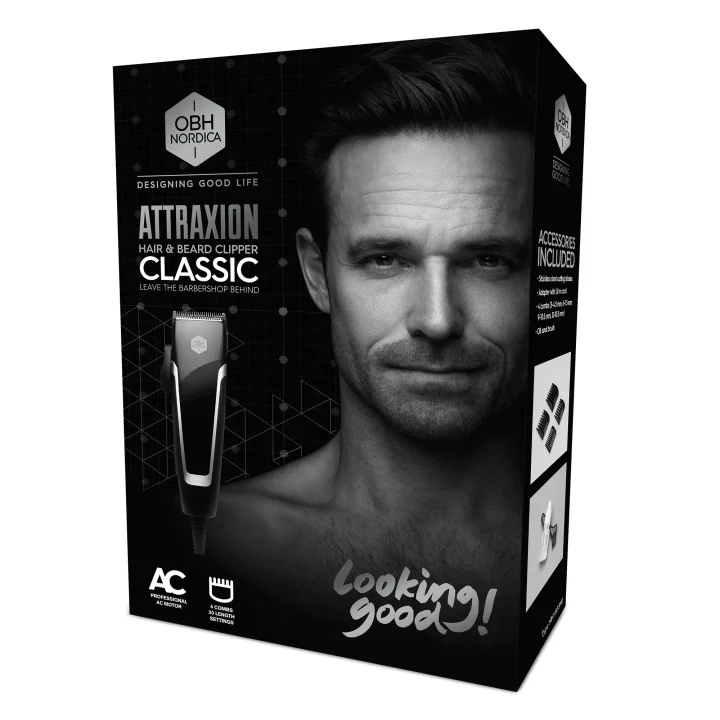 OBH Nordica Attraxion Hair and Beard Clipper Classic OBH Nordica