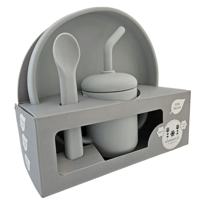 Summerville Organic Matset 3 delar Silver Grey Summerville Organic